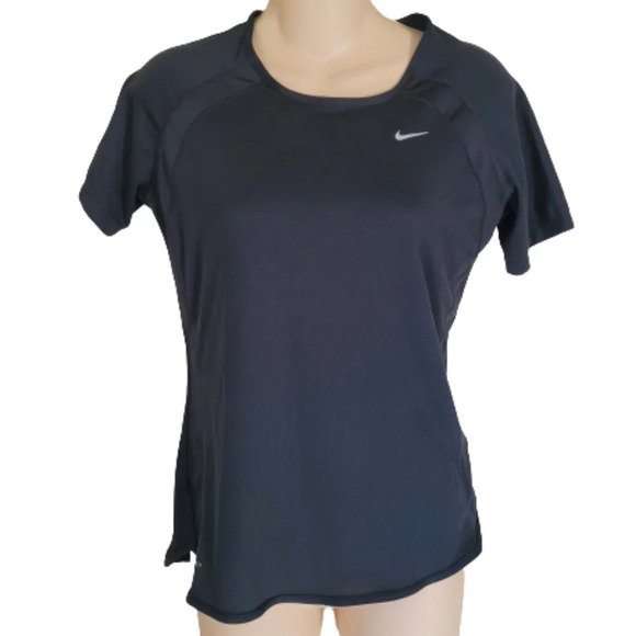 Nike Tops - Nike Dri-Fit Black Short Sleeve Running Activewear Top Size Women's Small